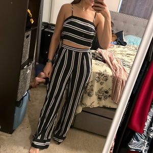 2 piece Lulus striped set, NWT
